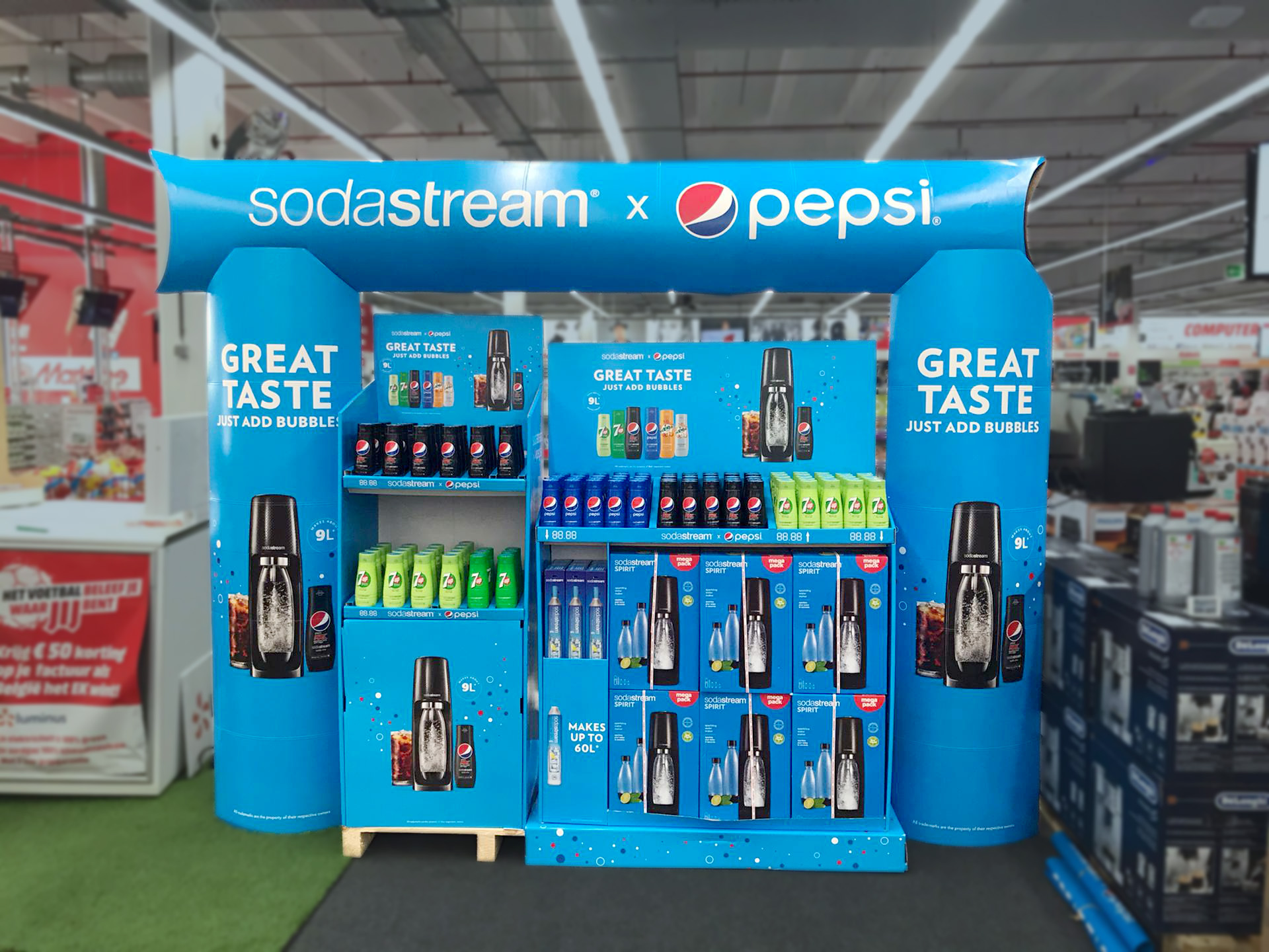 Les displays Thinkerbell font pétiller les ventes de SodaStream