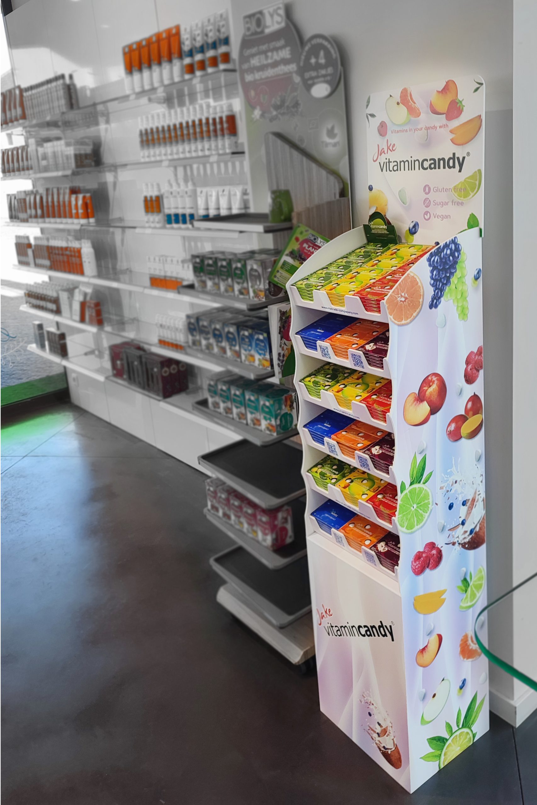 Jake VitaminCandy boost lancering met POS-materiaal op maat